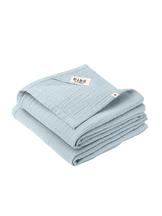 Harsosetti 2 kpl Bibs Muslin cloth Baby Blue