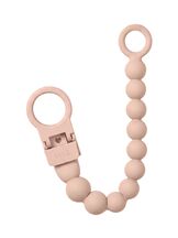 Tuttinauha Pacifier Clip Beaded silicone Blush