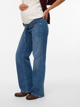 Äitiysfarkut Tessa Wide jeans Medium Blue Denim