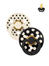 Tutti 2-pack Colour Polka Ivory/Black pyöreä/luon.