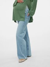 Äitiysfarkut Tessa Wide jeans Light Blue Denim