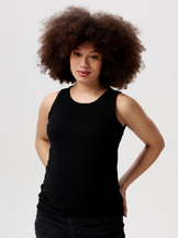Äitiystoppi Kaysa Rib tanktop Black