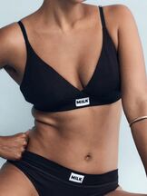 Imetysliivit Leakproof Milk Bralette Black
